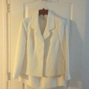 White skirt suit. Never worn.